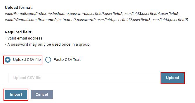 CSV contact import file