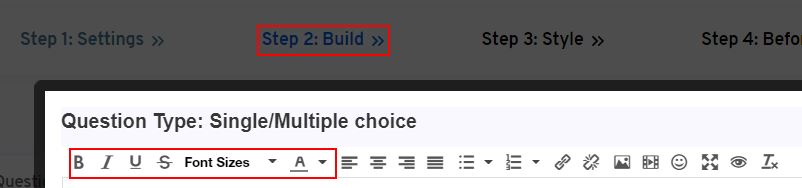 survey question text format