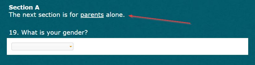 Survey information box example