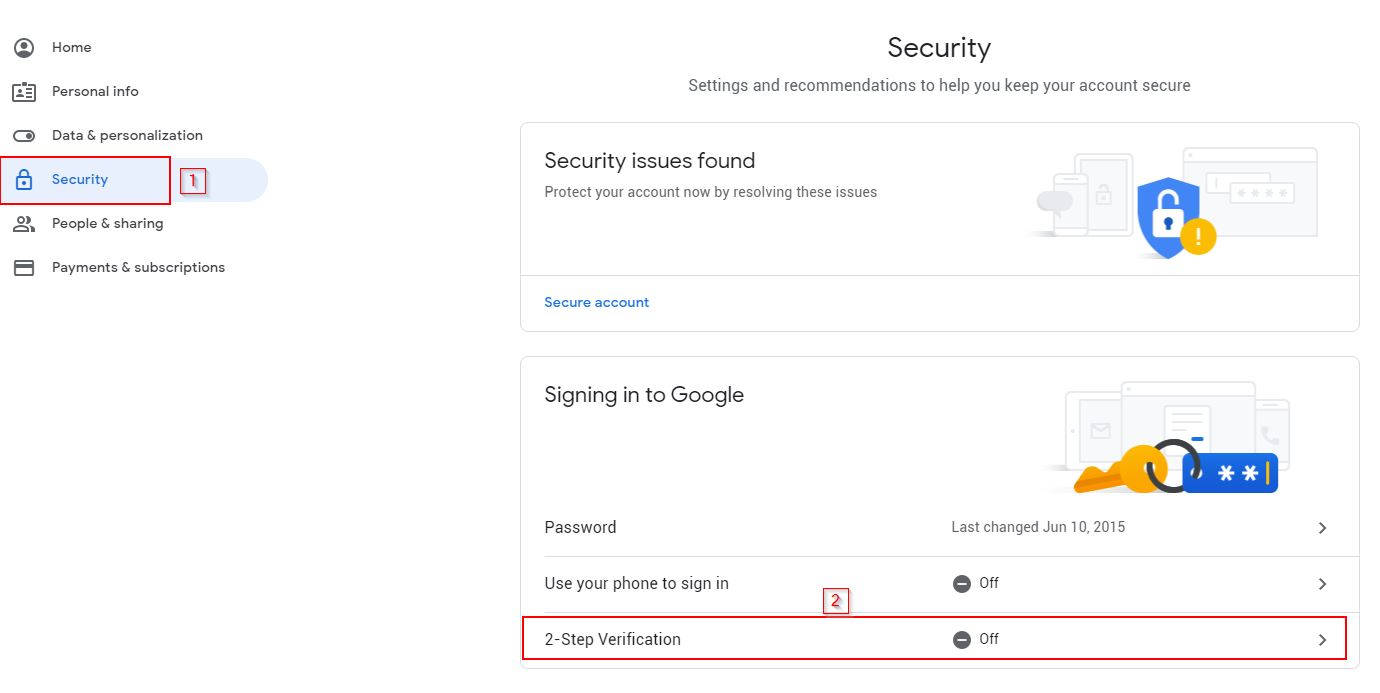 Google 2-step verify