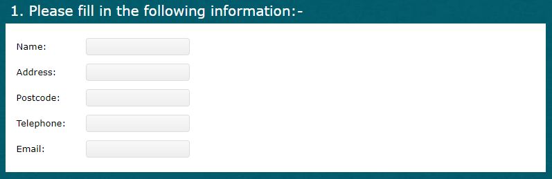 text input survey question